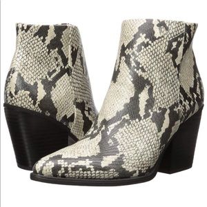 Soul Naturalizer Snakeskin Mikey Mid Ankle Booties